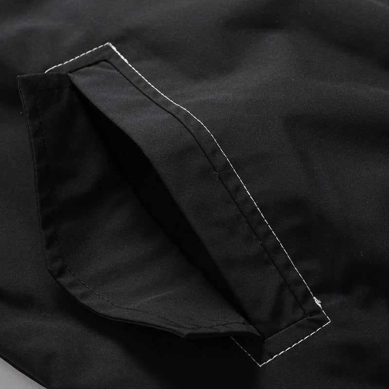 Herren leichte Nylon-Bomberjacke im Aviator‑Utility‑Stil mit Ärmeltasche und Rippbündchen Echoarchiv