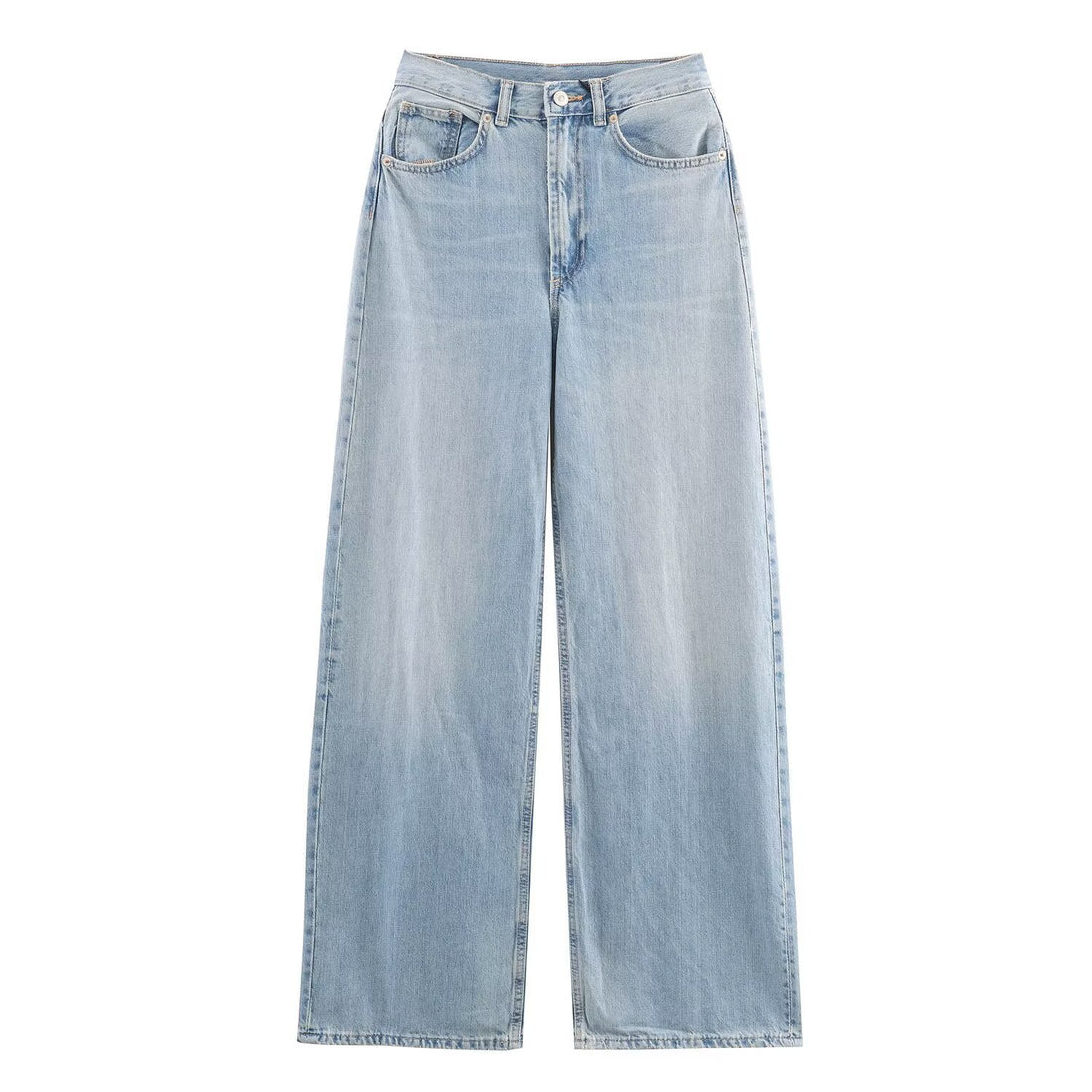 Damen Jeans mit hohem Bund und weitem Bein Echoarchiv