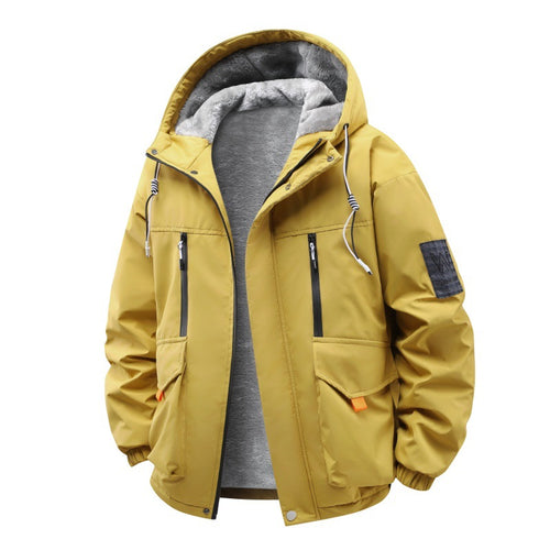Herren Technische Outdoorjacke mit Teddyfutter, winddichter Außenschicht und Multifunktionstaschen Echo Archiv