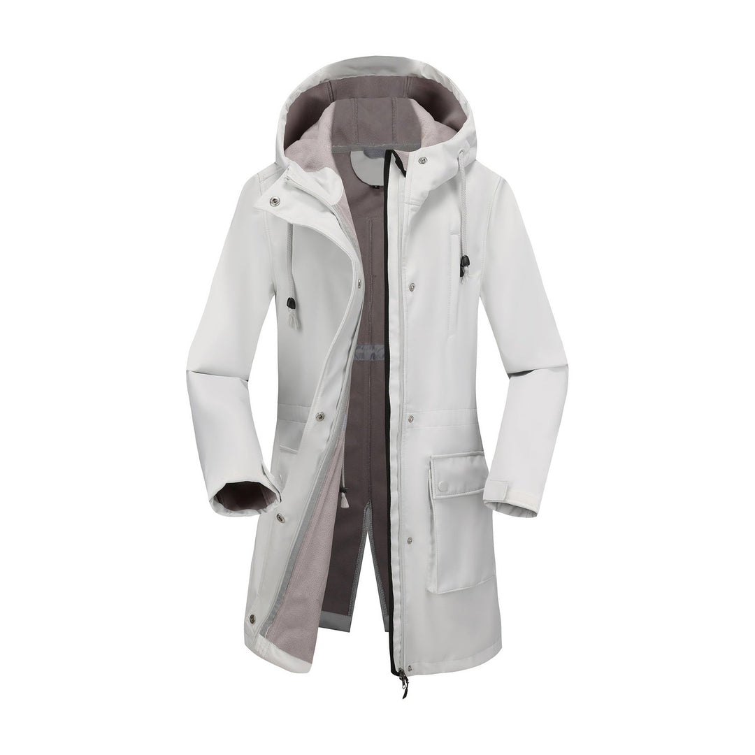 Damen funktionale Outdoor-Jacke mit verstellbarem Taillenzug und Innenfutter Echoarchiv