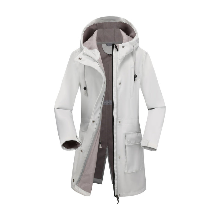 Damen funktionale Outdoor-Jacke mit verstellbarem Taillenzug und Innenfutter Echoarchiv