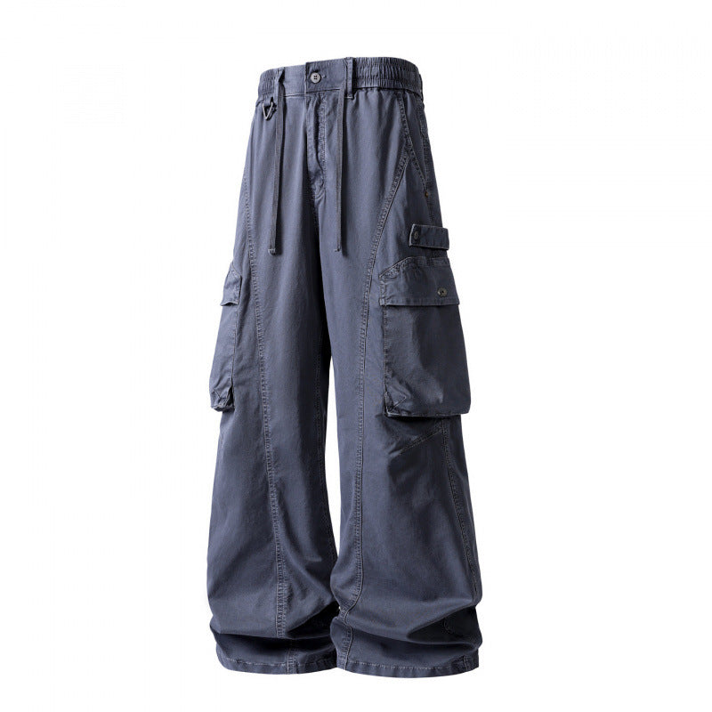 Herren weite Cargo-Hose im Baggy‑Schnitt mit Utility‑Taschen und Kordelbund Echo Archiv