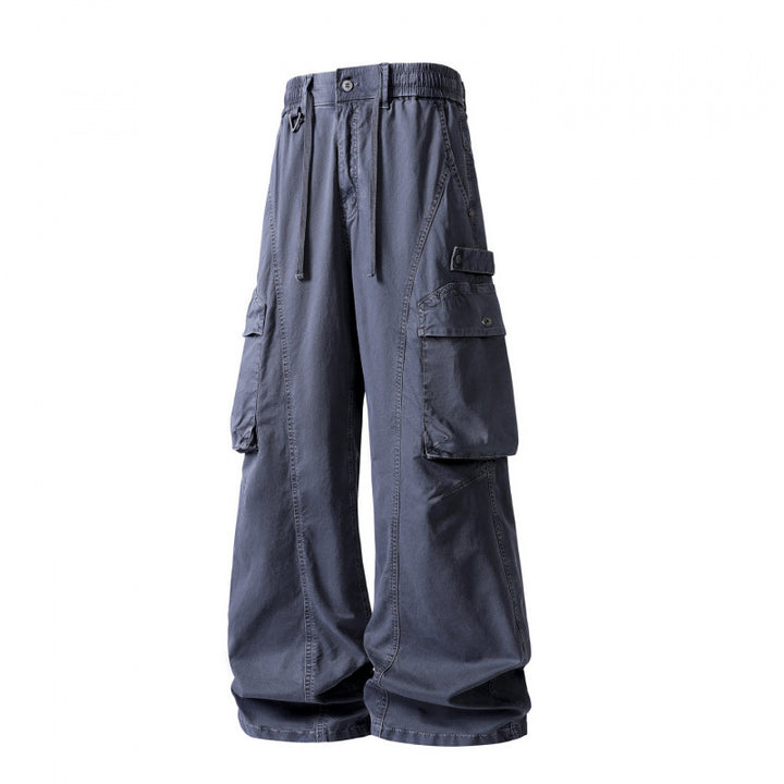 Herren weite Cargo-Hose im Baggy‑Schnitt mit Utility‑Taschen und Kordelbund Echo Archiv