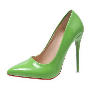 Damen nan elegante Lack-Pumps mit spitzer Zehenpartie hohem Stilettoabsatz und gepolsterter Innensohle Echo Archiv