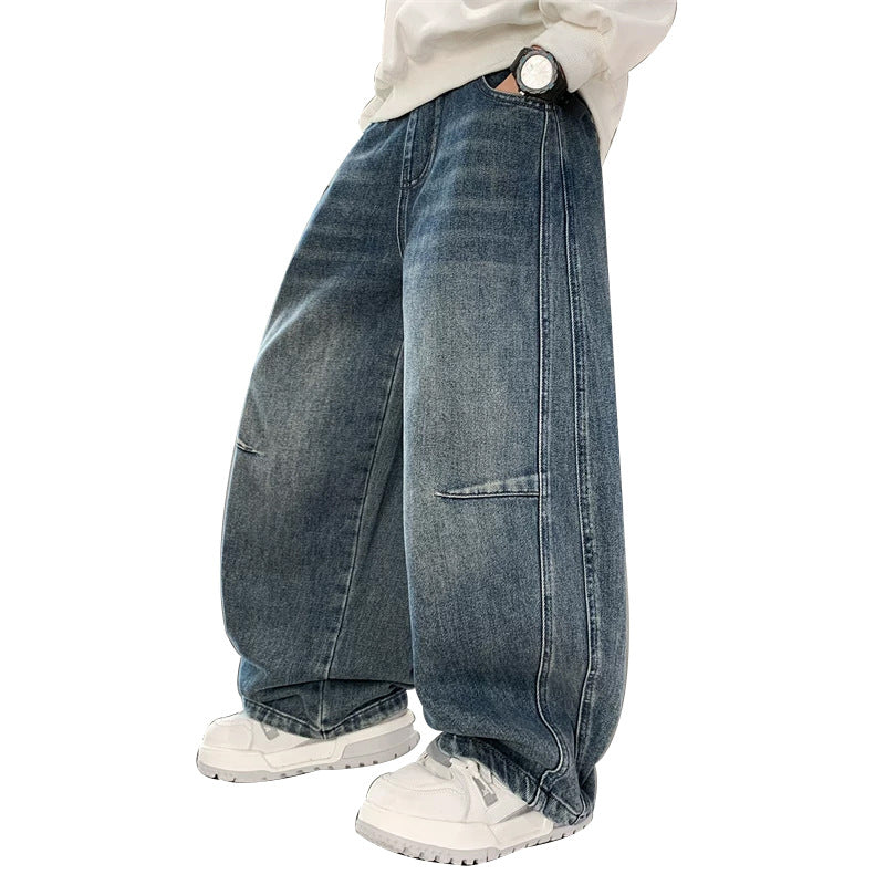 Unisex weite Denim-Hose im angesagten Streetwear-Stil Echo Archiv
