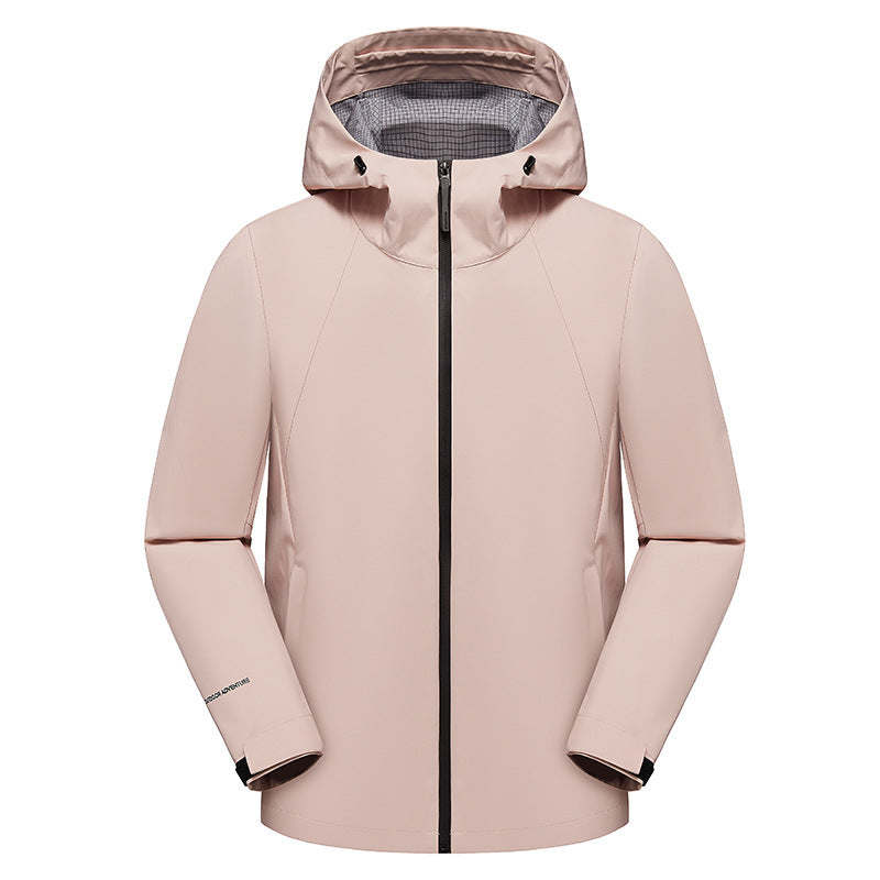 Herren dreilagige Softshell-Kapuzenjacke mit nahtversiegelter Wetterschutzmembran und ergonomischem Schnitt Echoarchiv
