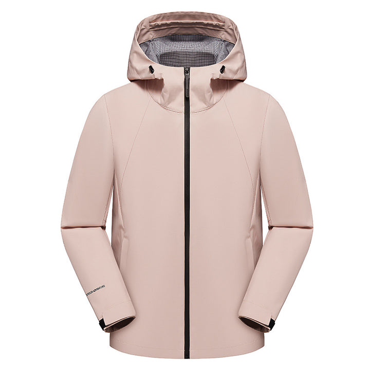 Herren dreilagige Softshell-Kapuzenjacke mit nahtversiegelter Wetterschutzmembran und ergonomischem Schnitt Echoarchiv