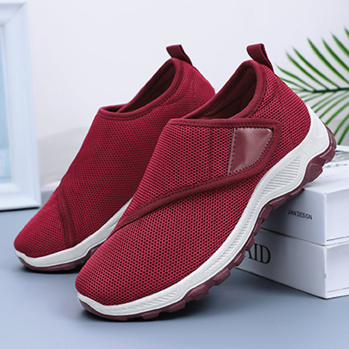 Herren nan atmungsaktiver Slip-On Mesh-Sneaker mit Klettverschluss, gepolsterter Komfortsohle und rutschfester Profilsohle Echo Archiv
