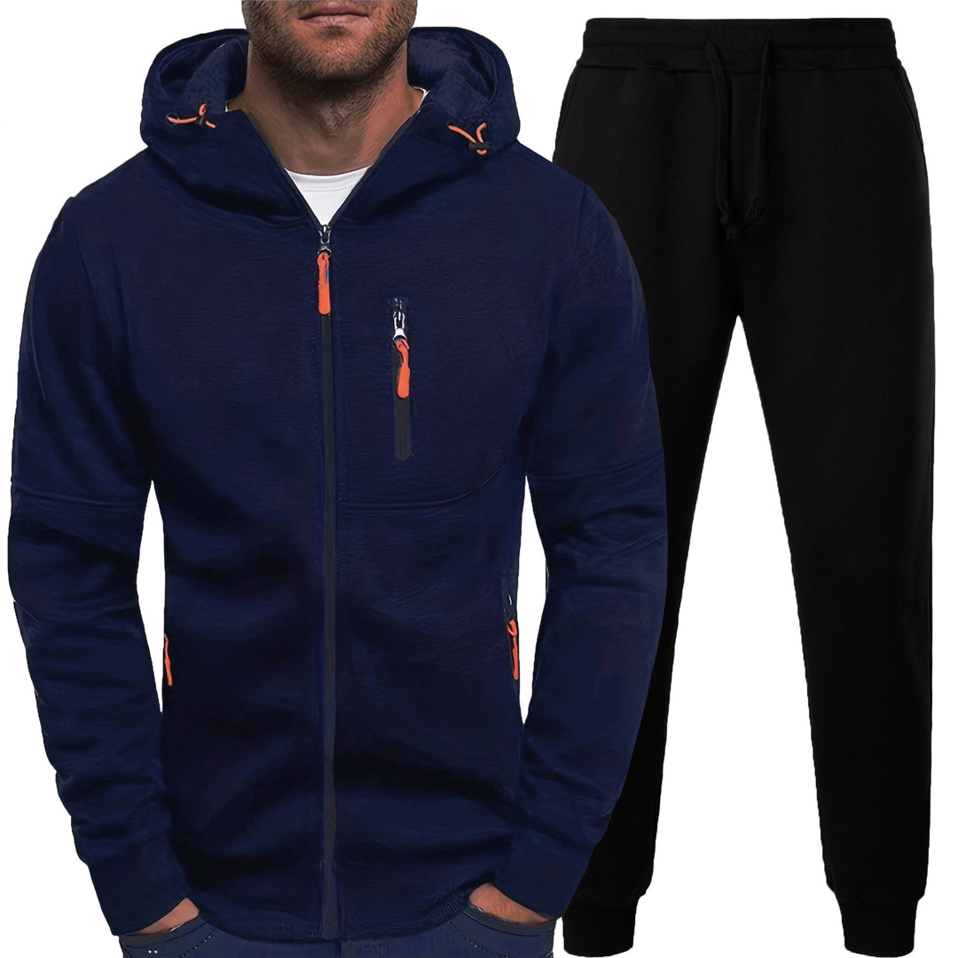Herren Sportliches Hoodie und Jogginghose Set mit praktischen Taschen Echoarchiv