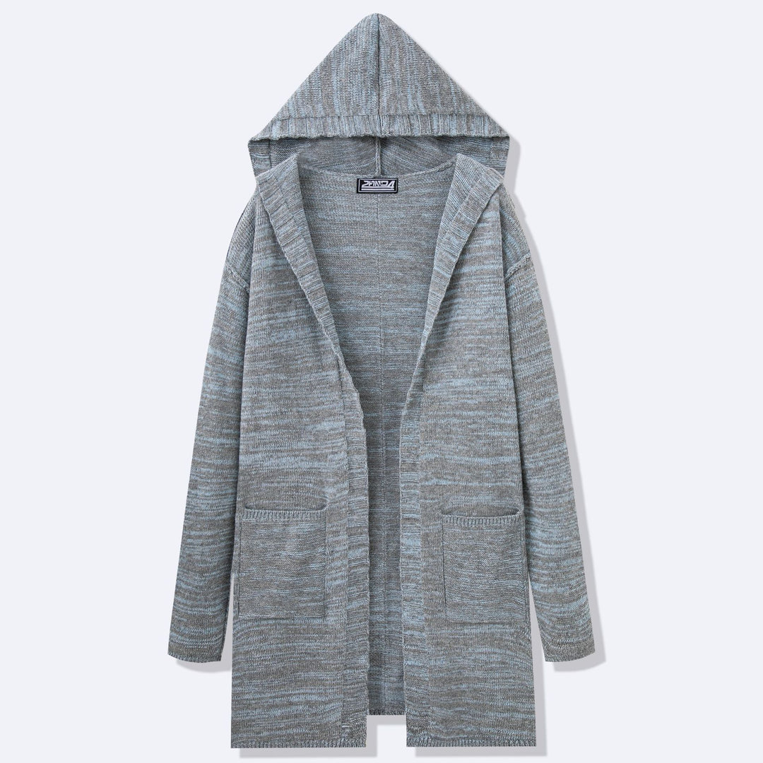 Herren Langer Strickmantel mit modernem Design und lässigen Details Echoarchiv