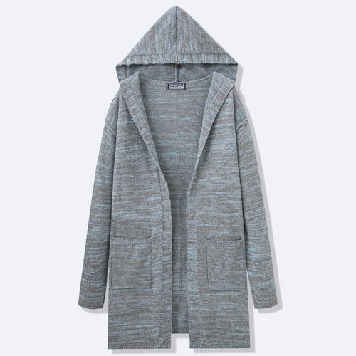 Herren Langer Strickmantel mit modernem Design und lässigen Details Echoarchiv