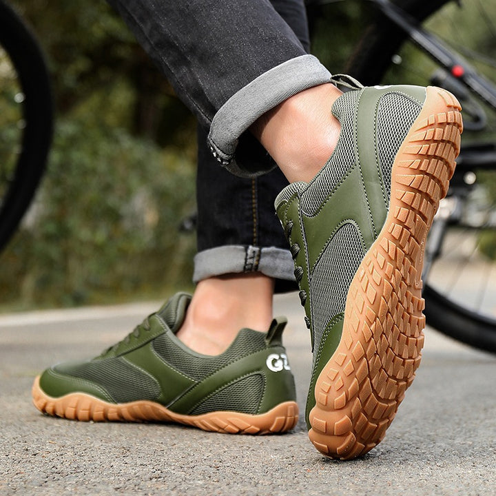 Herren leichte atmungsaktive Trail-Sneaker mit robuster Gummiprofilsohle Echoarchiv