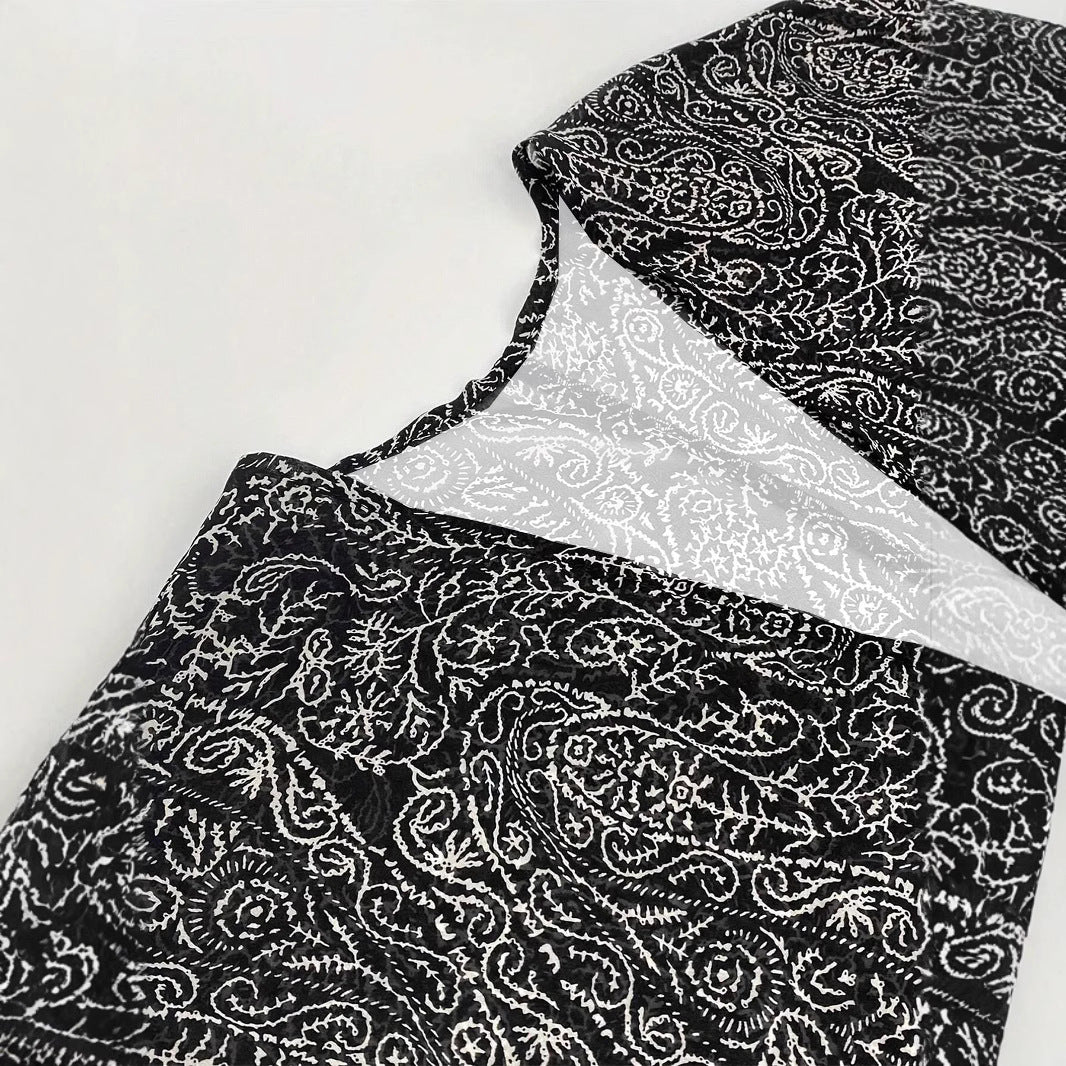Damen Leichte Offene Kimono-Cardigan mit Paisley-Print – Veloura