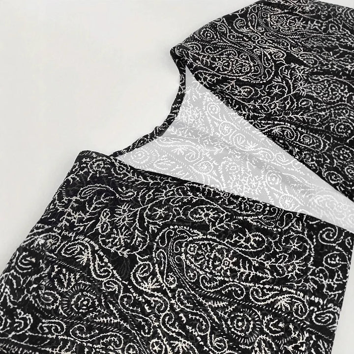 Damen Leichte Offene Kimono-Cardigan mit Paisley-Print – Veloura