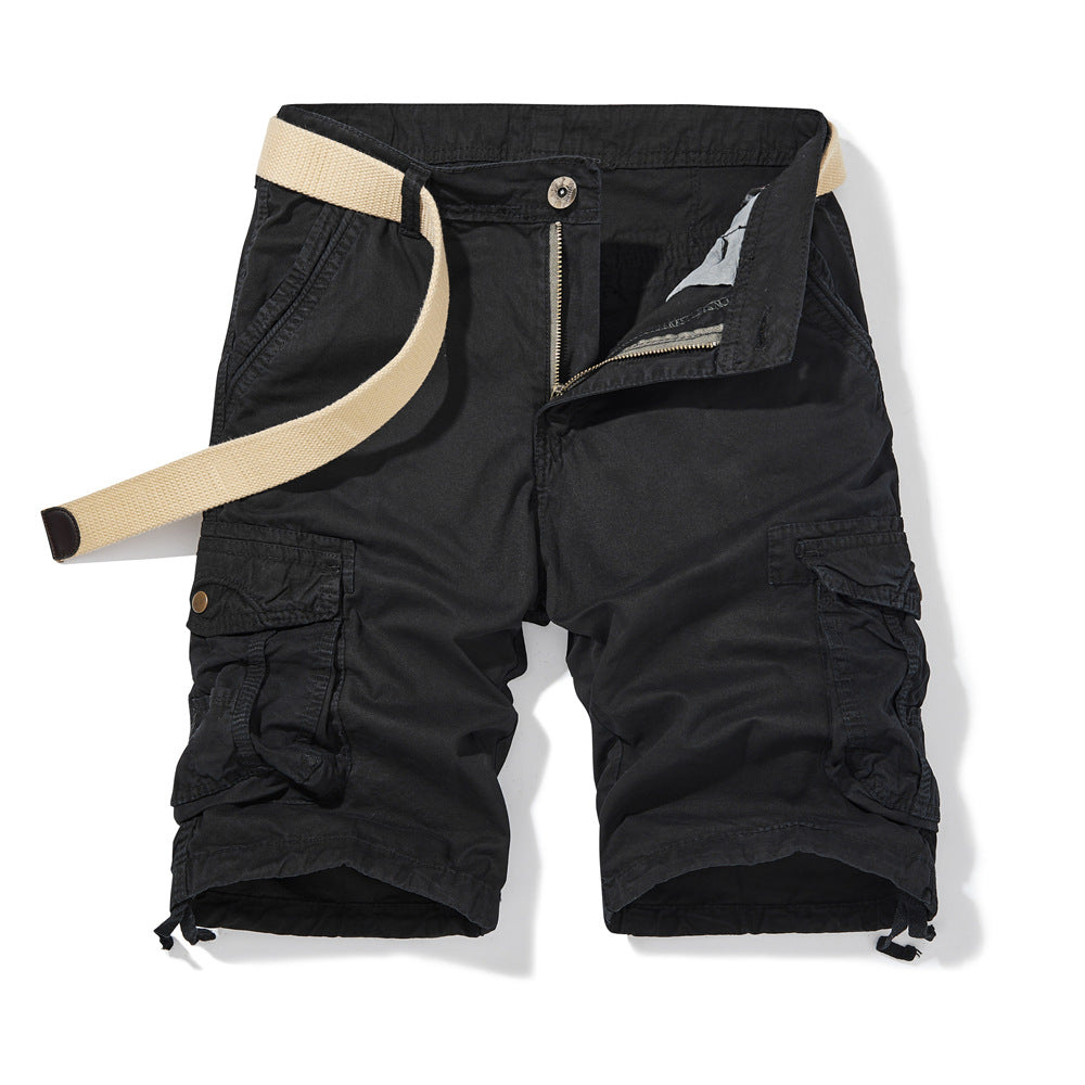 Herren Cargo-Shorts mit verstellbarem Gürtel und mehreren Seitentaschen Echoarchiv