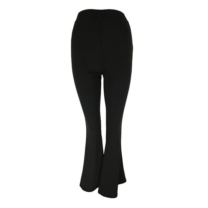 Damen flared Fitnesshose mit hochgezogenem Bund und bequemer Passform Echo Archiv