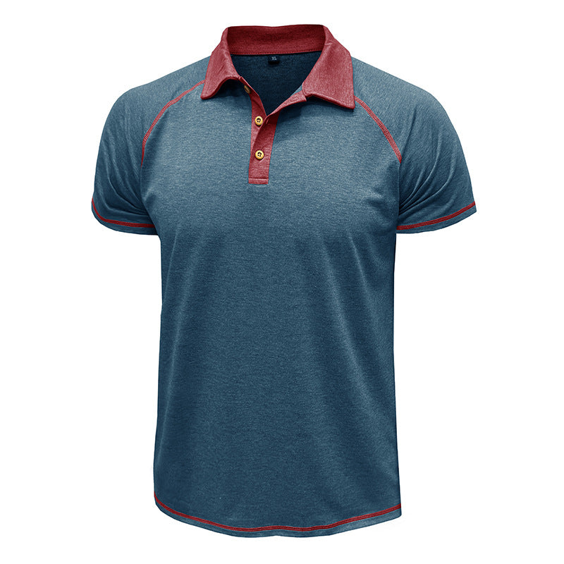 Herren sportliches Polohemd mit Kontrastkragen Echoarchiv