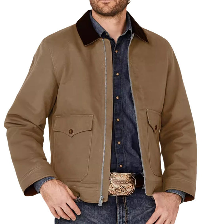 Herren Übergangsjacke mit klassischem Design und bequemen Taschen Echoarchiv