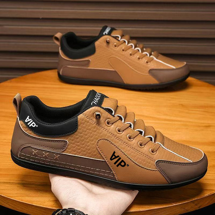 Herren Casual-Sneaker im Retro-Look mit geprägtem Obermaterial und kontrastierenden Overlays Echoarhiv