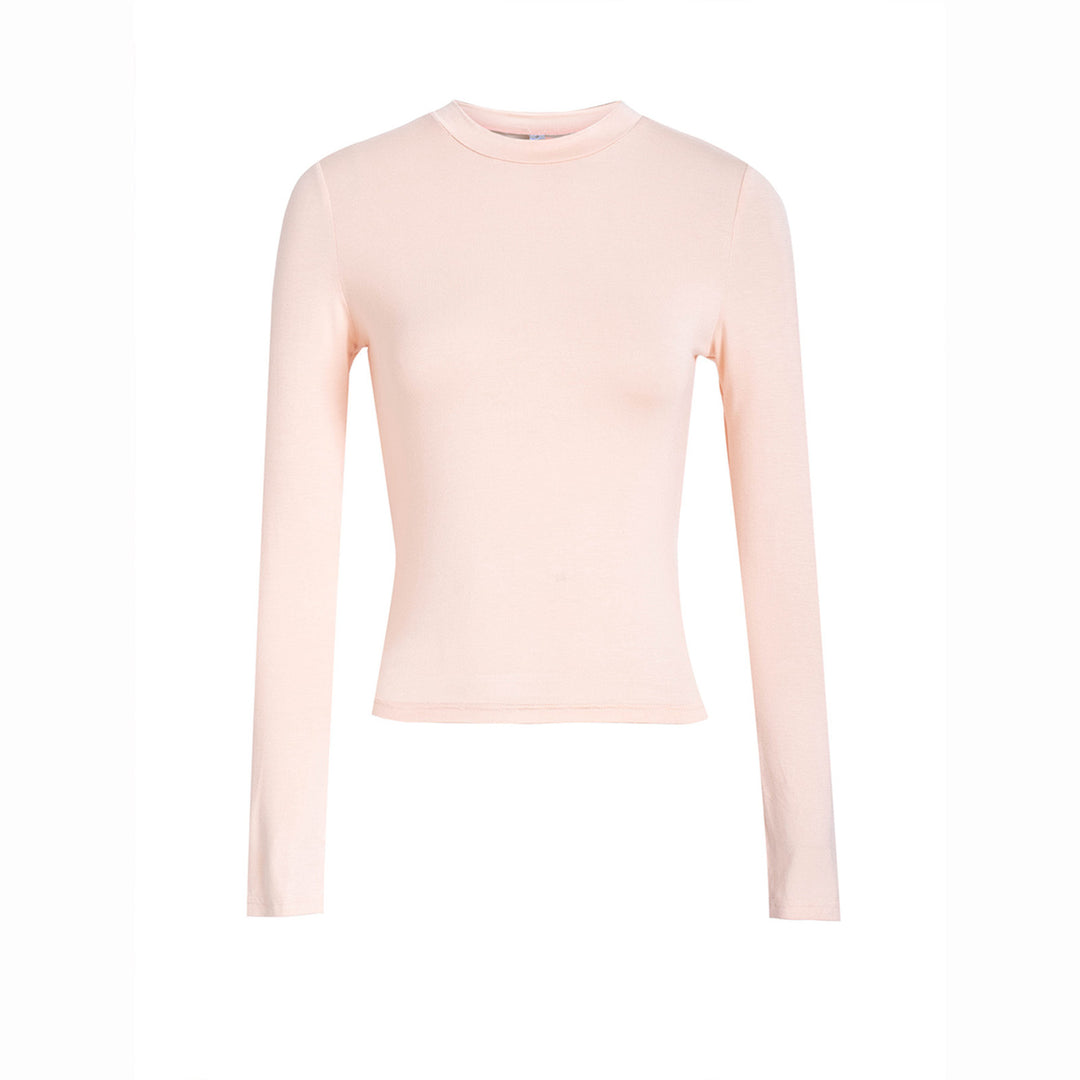 Damen tailliertes Stretch-Longsleeve mit schmaler Silhouette und Daumenloch-Ärmel – Avérine