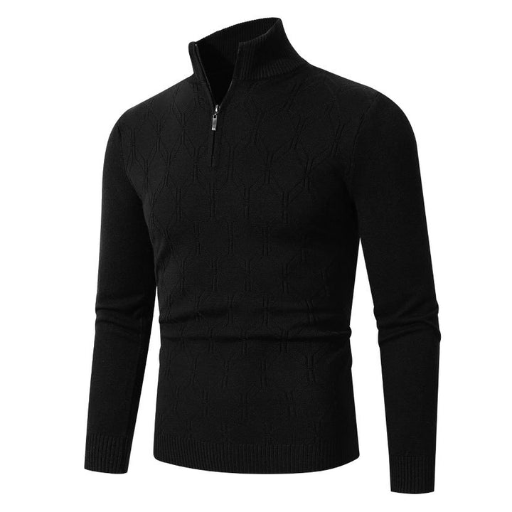 Herren Strickpullover mit modernem Strukturmuster Echoarchiv