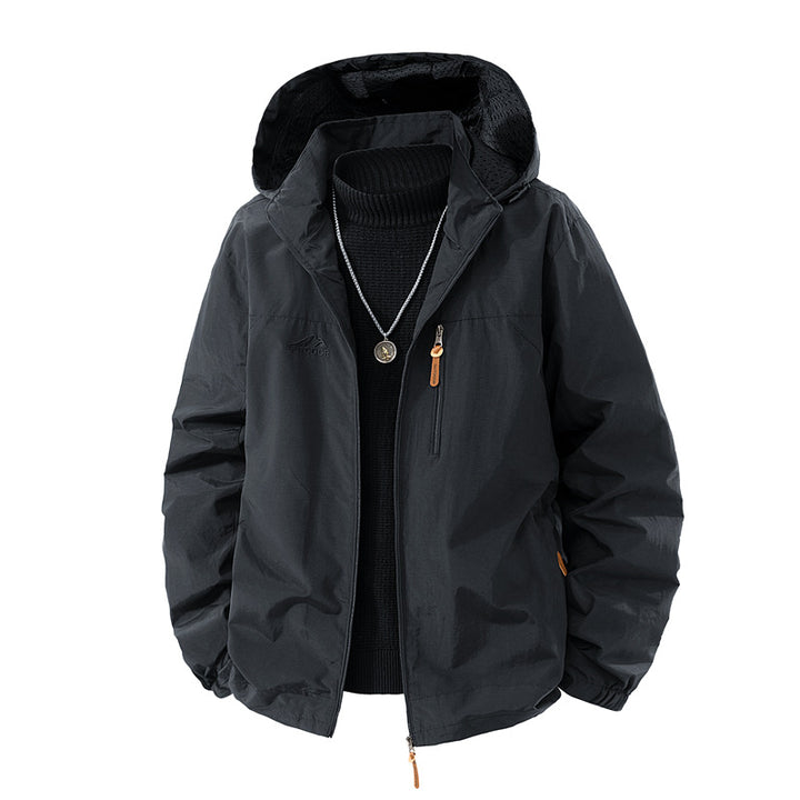 Herren Outdoor-Jacke mit Kapuze und praktischen Taschen Echo Archiv