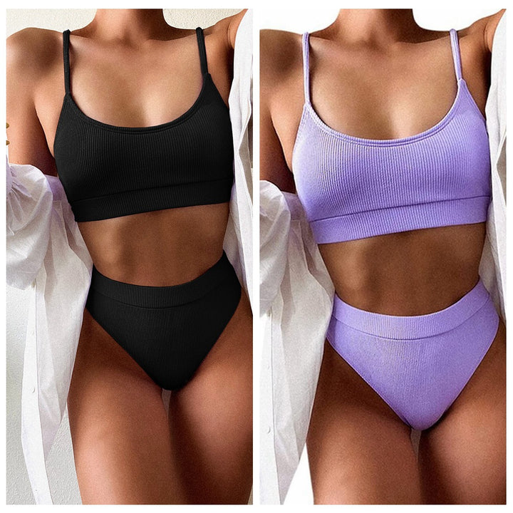 Damen Hochtaillierter Bikini mit sportlichem Schnitt Echo Archiv