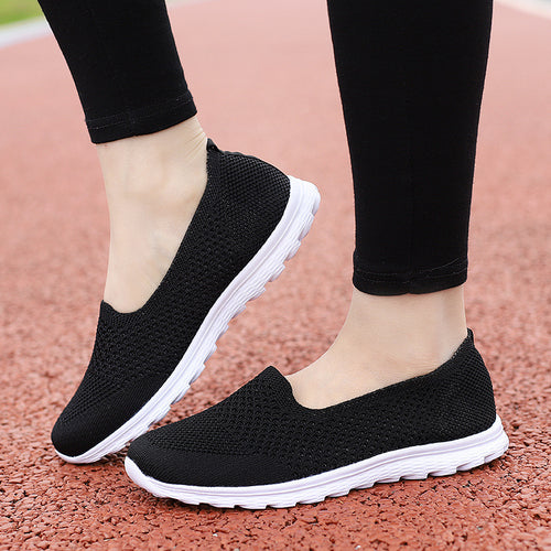 Damen nan nahtloser Komfort-Schlupfschuh mit elastischem Maschenobermaterial und gedämpfter Laufsohle Echo Archiv