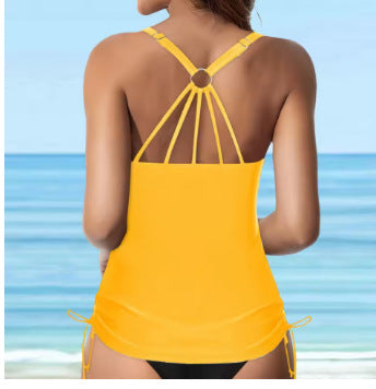 Damen lässiges Tankini-Oberteil mit Schnürung Echo Archiv