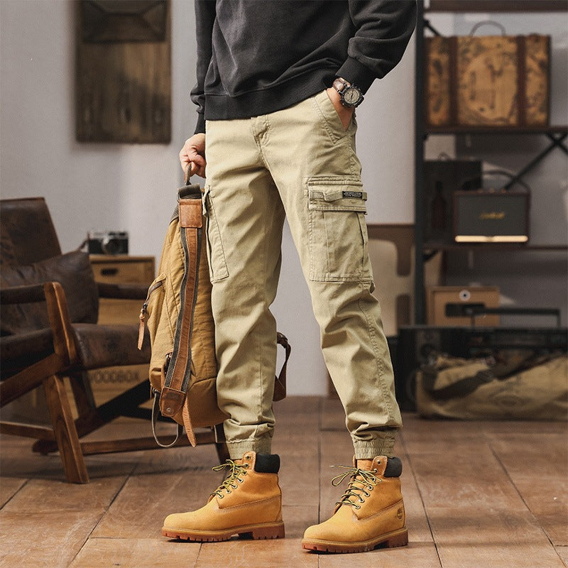 Herren Cargo-Jogginghose mit Multifunktionstaschen & elastischen Bündchen Echoarchiv
