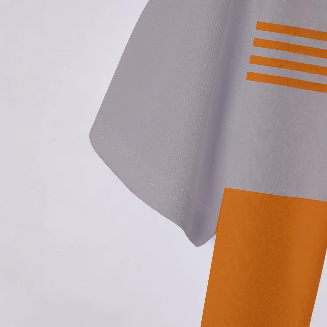 Herren Kurzarm Poloshirt mit stylischem Streifenmuster Echoarchiv