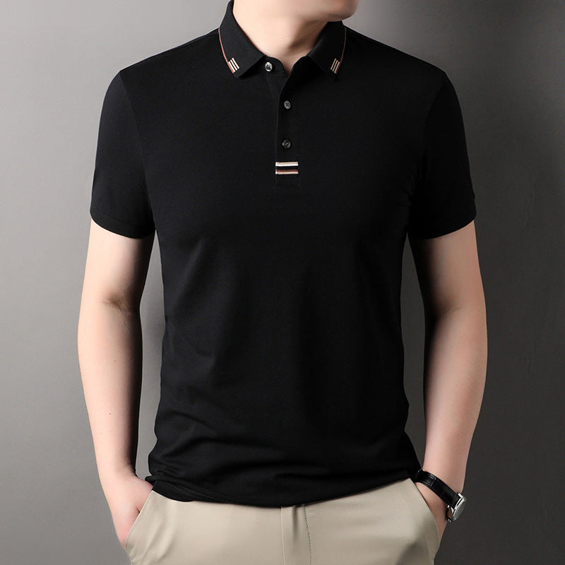 Herren Poloshirt mit strukturierter Piqué-Oberfläche und eleganten Kontrastdetails Echoarchiv
