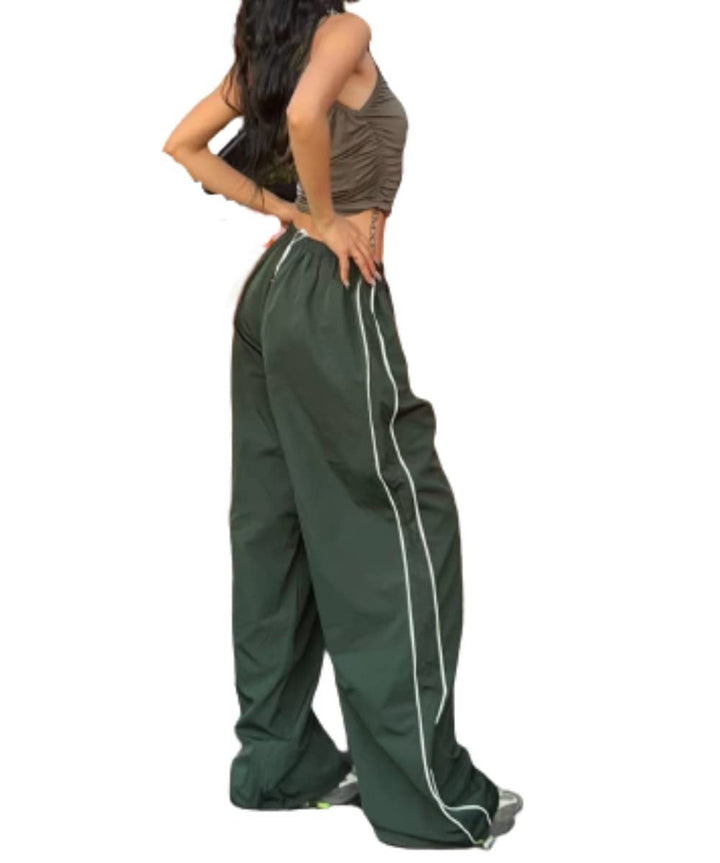 Damen Sportliche High-Waist Freizehhosen Echoarchiv