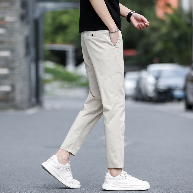 Herren Modische Chino-Hose mit elastischem Bund Echo Archiv