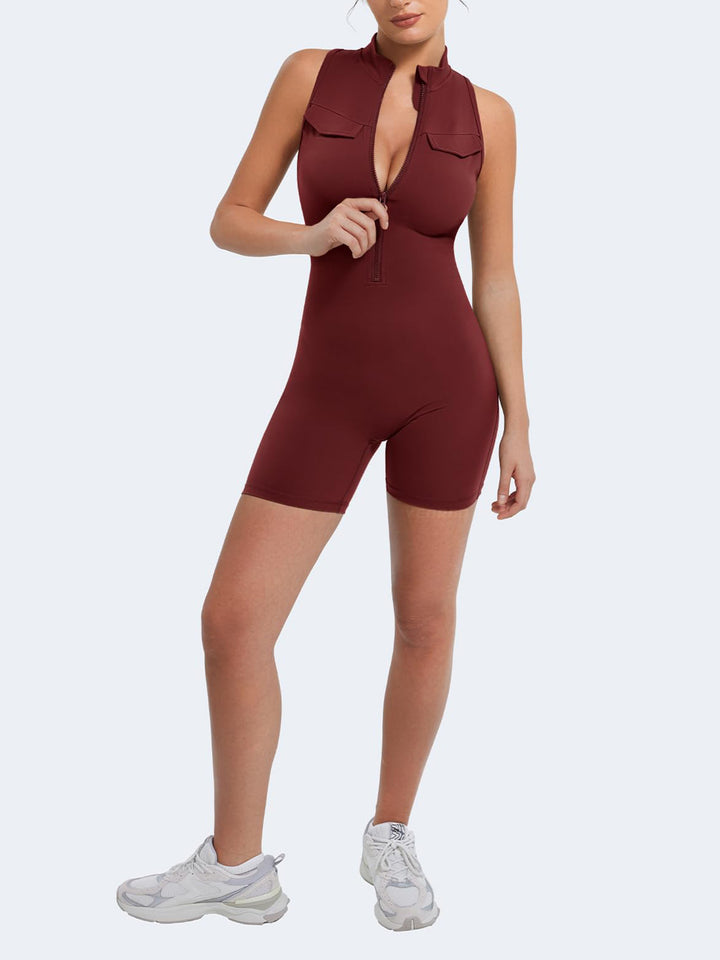 Damen Funktionaler Jumpsuit mit Stehkragen und Taschen Echo Archiv