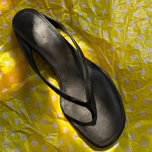 Damen elegante Zehentrenner-Sandalen mit minimalistischem Riemendesign Echoarchiv