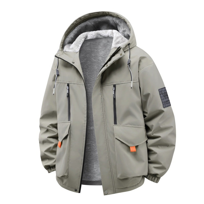 Herren Technische Outdoorjacke mit Teddyfutter, winddichter Außenschicht und Multifunktionstaschen Echo Archiv