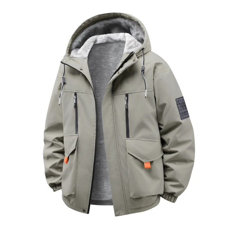 Herren Technische Outdoorjacke mit Teddyfutter, winddichter Außenschicht und Multifunktionstaschen Echo Archiv