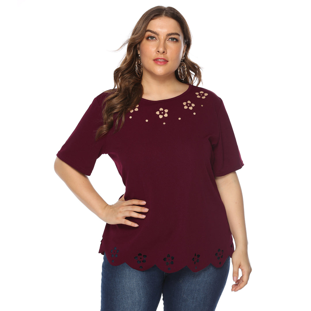 Damen elegantes Oberteil mit dekorativen Blumenstickereien Echo Archiv