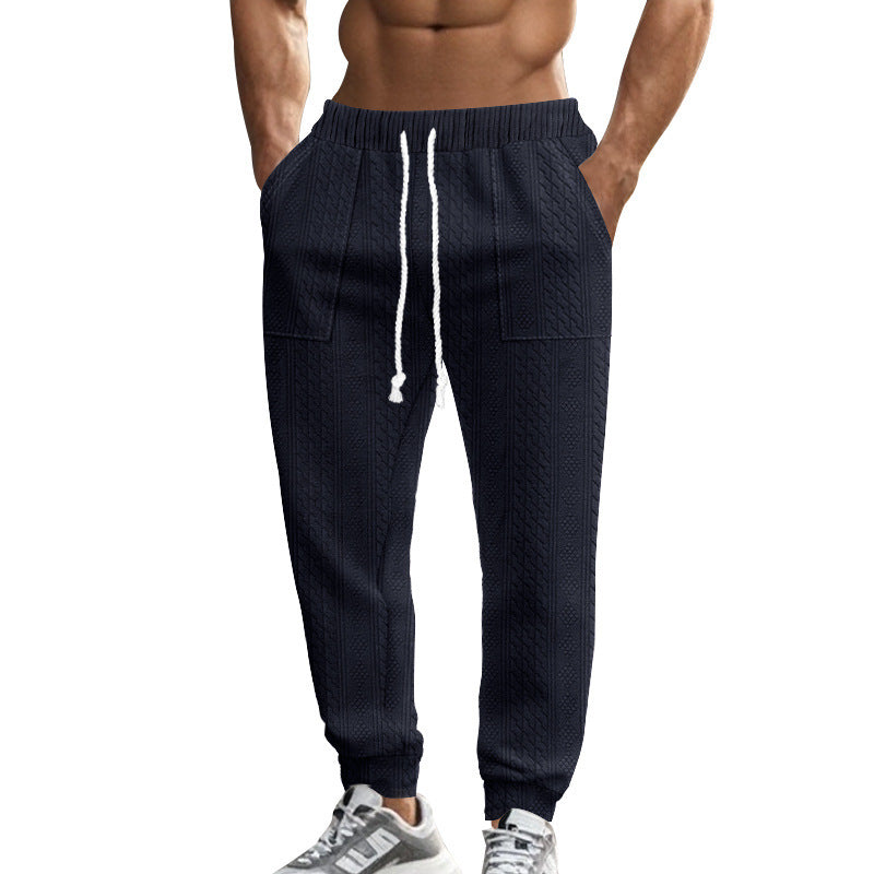 Herren lässige Jogginghose mit strukturiertem Gewebe und praktischen Taschen Echoarchiv