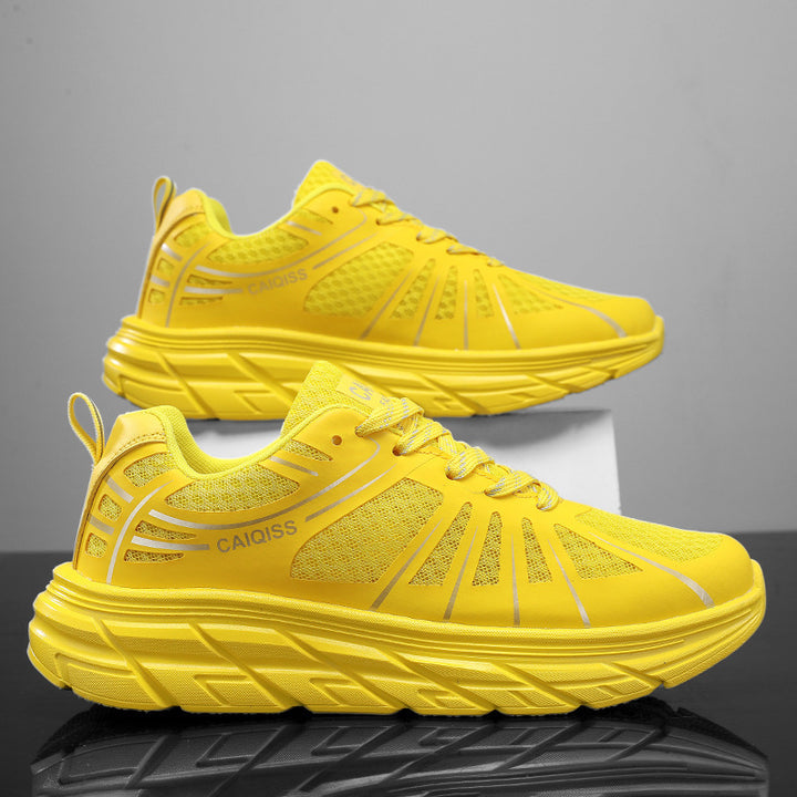 Herren Stabilitäts-Laufschuhe mit keilförmiger Energierückführungssohle und nahtlosem Mesh-Upper – Tavélo