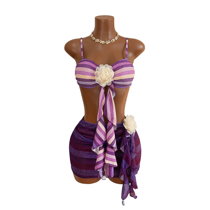 Damen Bandeau-Bikini mit raffiniertem Wickelrock Echo Archiv