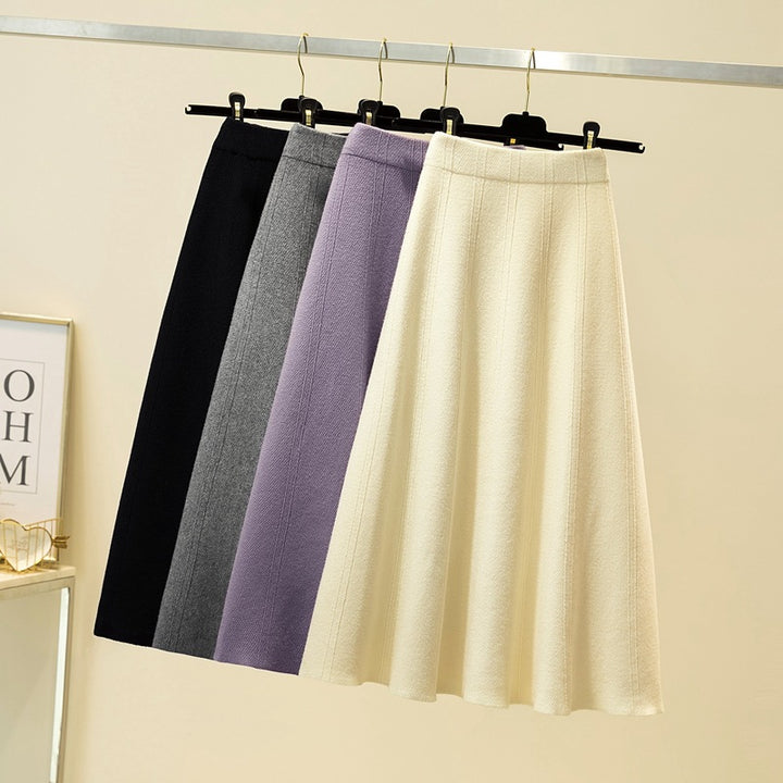Damen Weit geschnittener, eleganter Midirock Echo Archiv