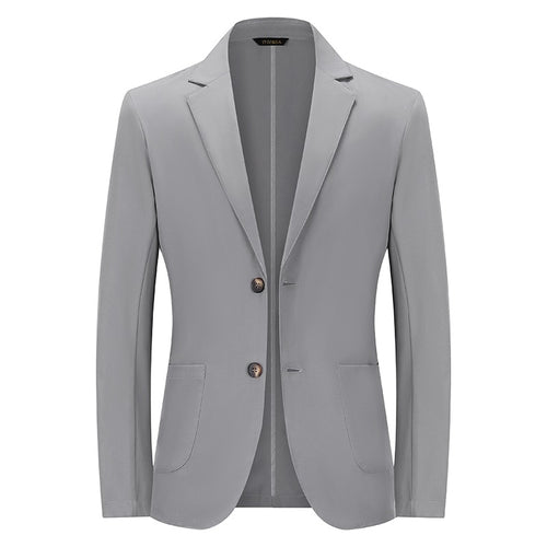 Herren Modernes Slim-Fit Sakko mit schmalem Revers und aufgesetzten Taschen Echoarchiv