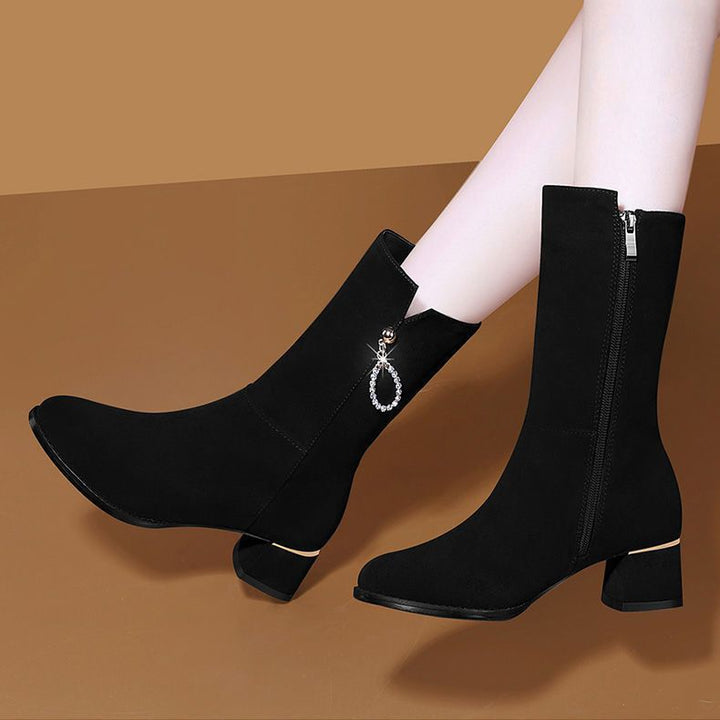 Damen Elegante Stiefeletten mit Glitzer-Detail Echo Archiv