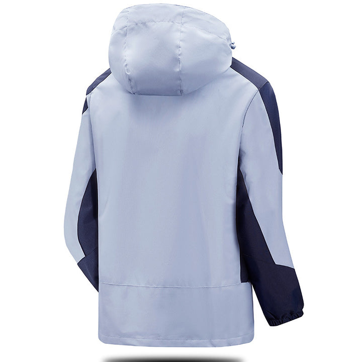 Herren Wasser- und winddichte Softshell‑Outdoorjacke mit verstellbarer Kapuze und Reißverschlusstaschen Echoarchiv