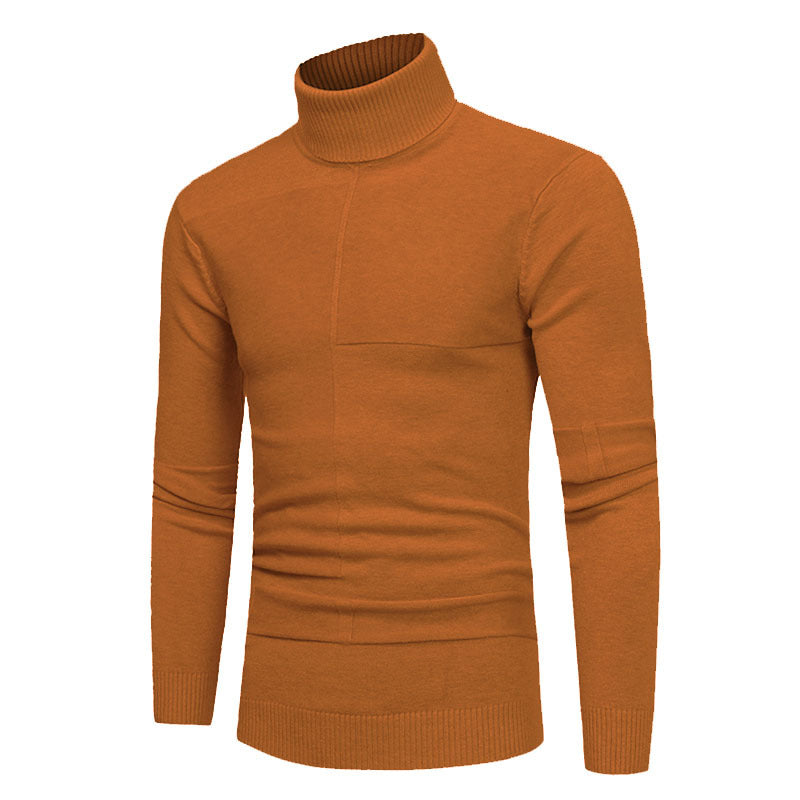 Herren Hochwertiger Rollkragenpullover aus weichem Strick Echoarchiv