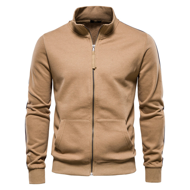 Herren Sweatjacke mit hohem Kragen und durchgehendem Reißverschluss Echoarchiv