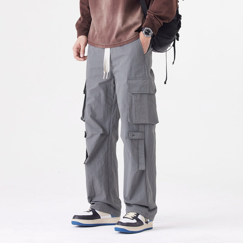 Herren Cargo-Hose mit multifunktionalen Taschen und verstellbarem Bund Echoarchiv