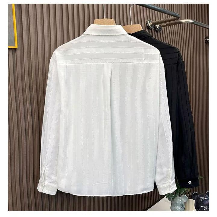Damen Elegant Gestreiftes Langarmhemd Echo Archiv